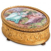 ANTIQUE FRENCH GILT ORMOLU & E