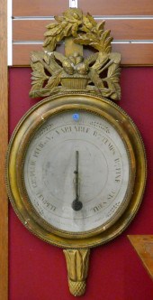 Antique French Gilt Wall Barom
