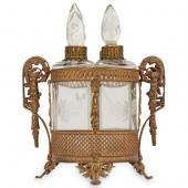 ANTIQUE FRENCH GLASS & FILIGRE