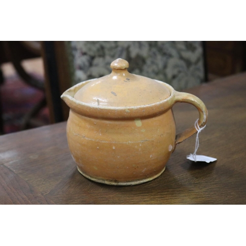 Antique French glazed stoneware