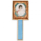 ANTIQUE FRENCH HAND MIRRORDESC