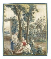 ANTIQUE FRENCH HAND-WOVEN FRUI