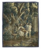 ANTIQUE FRENCH HAND-WOVEN VERD