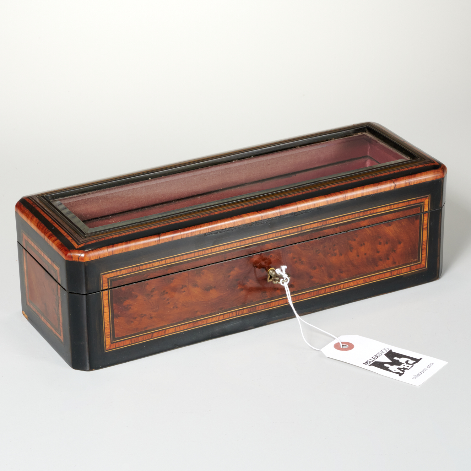 ANTIQUE FRENCH INLAID GLOVE BOX