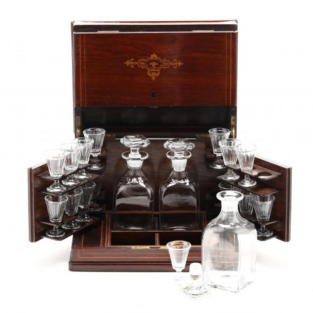 ANTIQUE FRENCH INLAID TANTALUS 19th