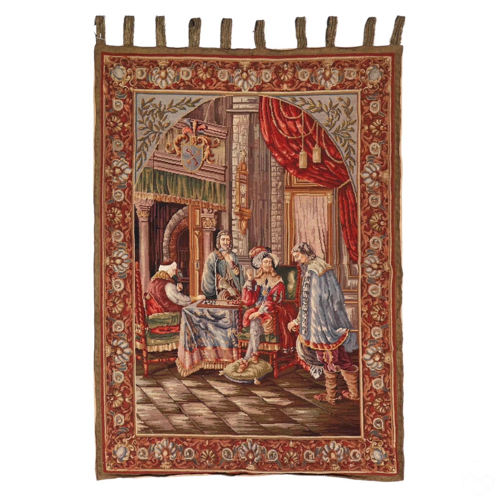 ANTIQUE FRENCH INTERIOR SCENE