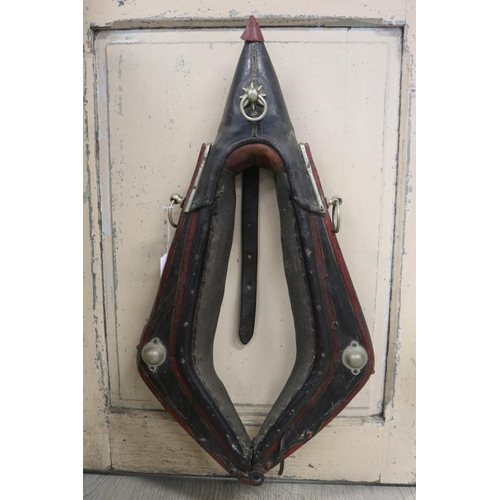 Antique French leather horses