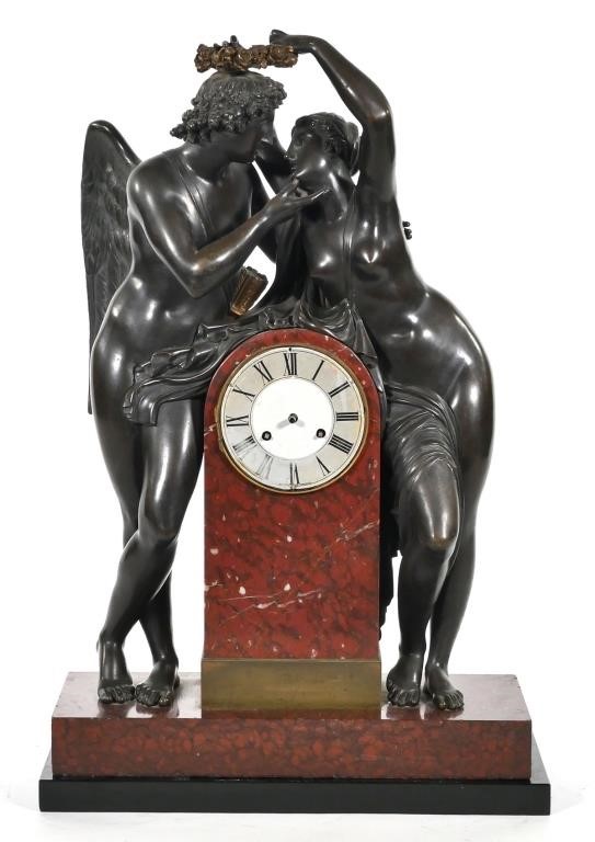 ANTIQUE FRENCH MANTEL CLOCK19th