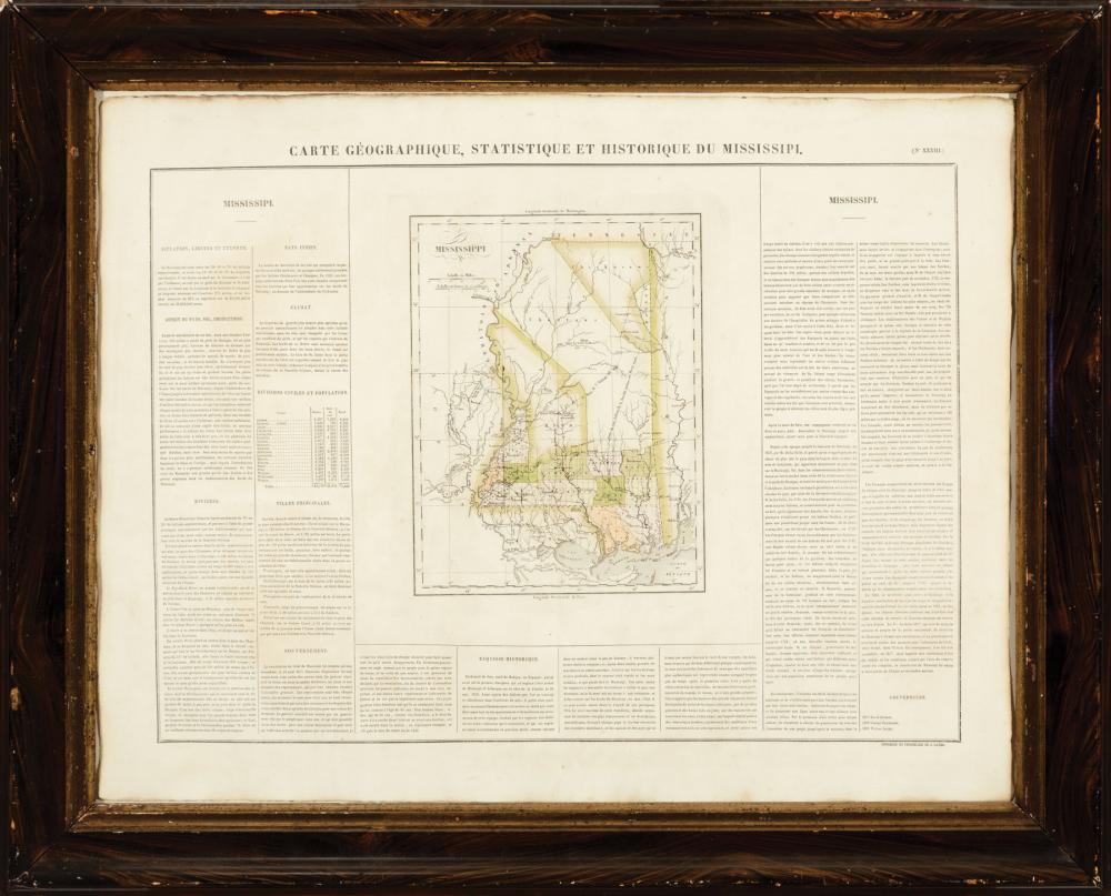 ANTIQUE FRENCH MAP OF