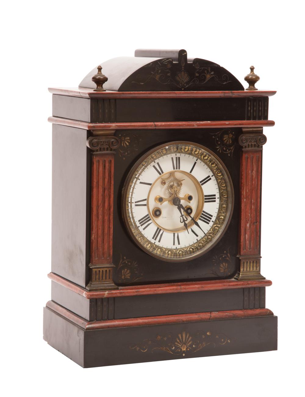 ANTIQUE FRENCH MARBLE AND SLATE