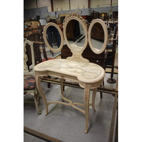 Antique French marble inset