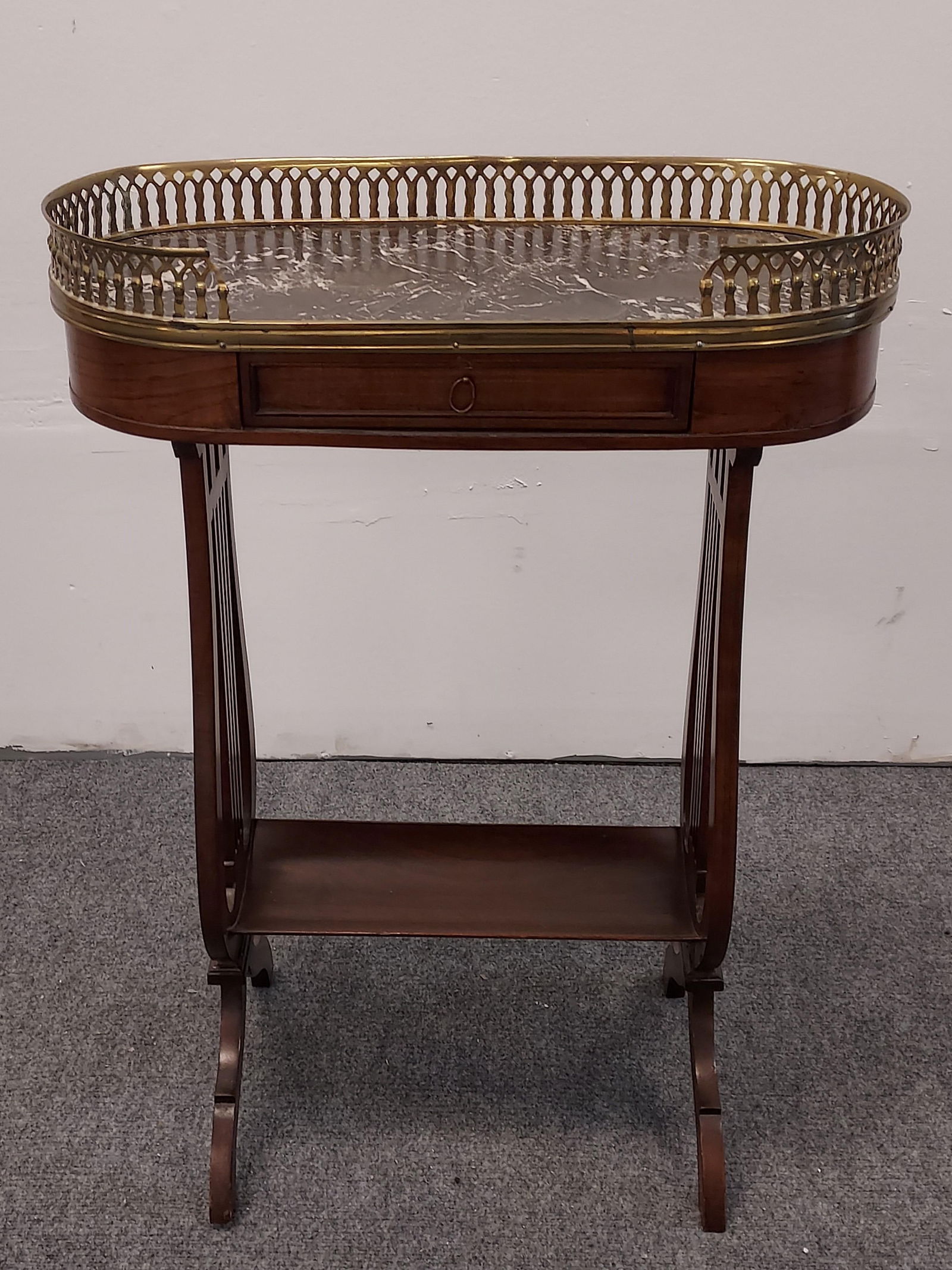 ANTIQUE FRENCH MARBLE TOP