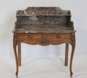 ANTIQUE FRENCH MARBLETOP WASH