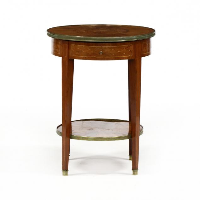 ANTIQUE FRENCH MARQUETRY INLAID ONE