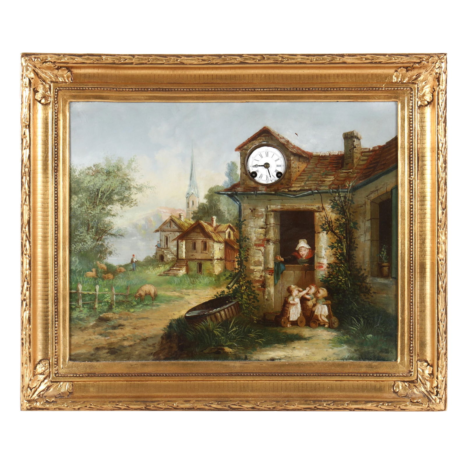 ANTIQUE FRENCH MUSICAL PICTURE