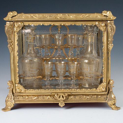 ANTIQUE FRENCH ORMOLU ETCHED