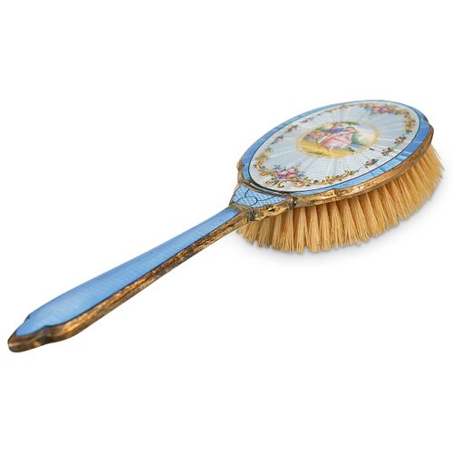 ANTIQUE FRENCH PAINTED GUILLOCHE