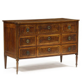 ANTIQUE FRENCH PARQUETRY COMMO