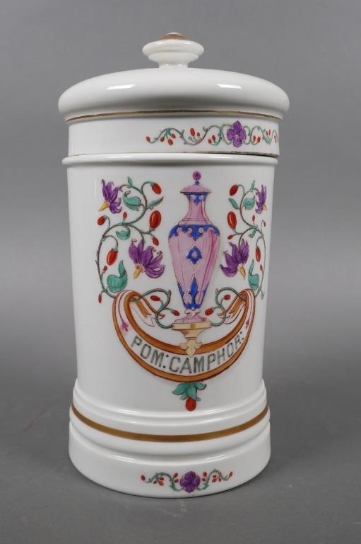 ANTIQUE FRENCH PORCELAIN APOTHECARY