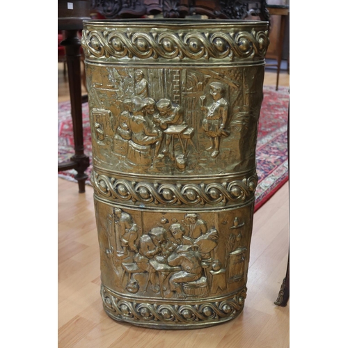 Antique French pressed brass