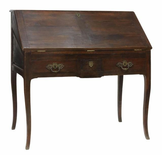 ANTIQUE FRENCH PROVINCIAL OAK SLANT