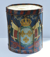 ANTIQUE FRENCH REGIMENTAL DRUM