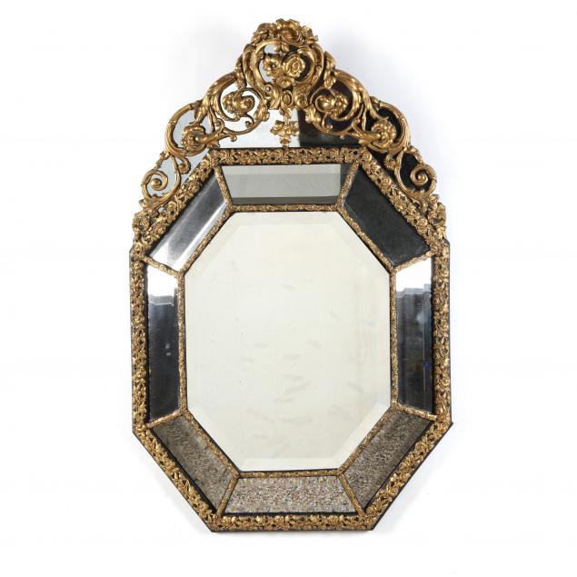 ANTIQUE FRENCH REPOUSSE METAL