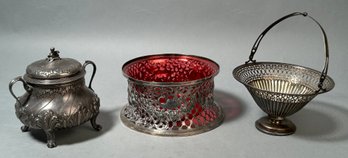 Antique French silver covered