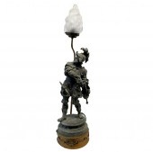 ANTIQUE FRENCH SPELTER SCULPTU