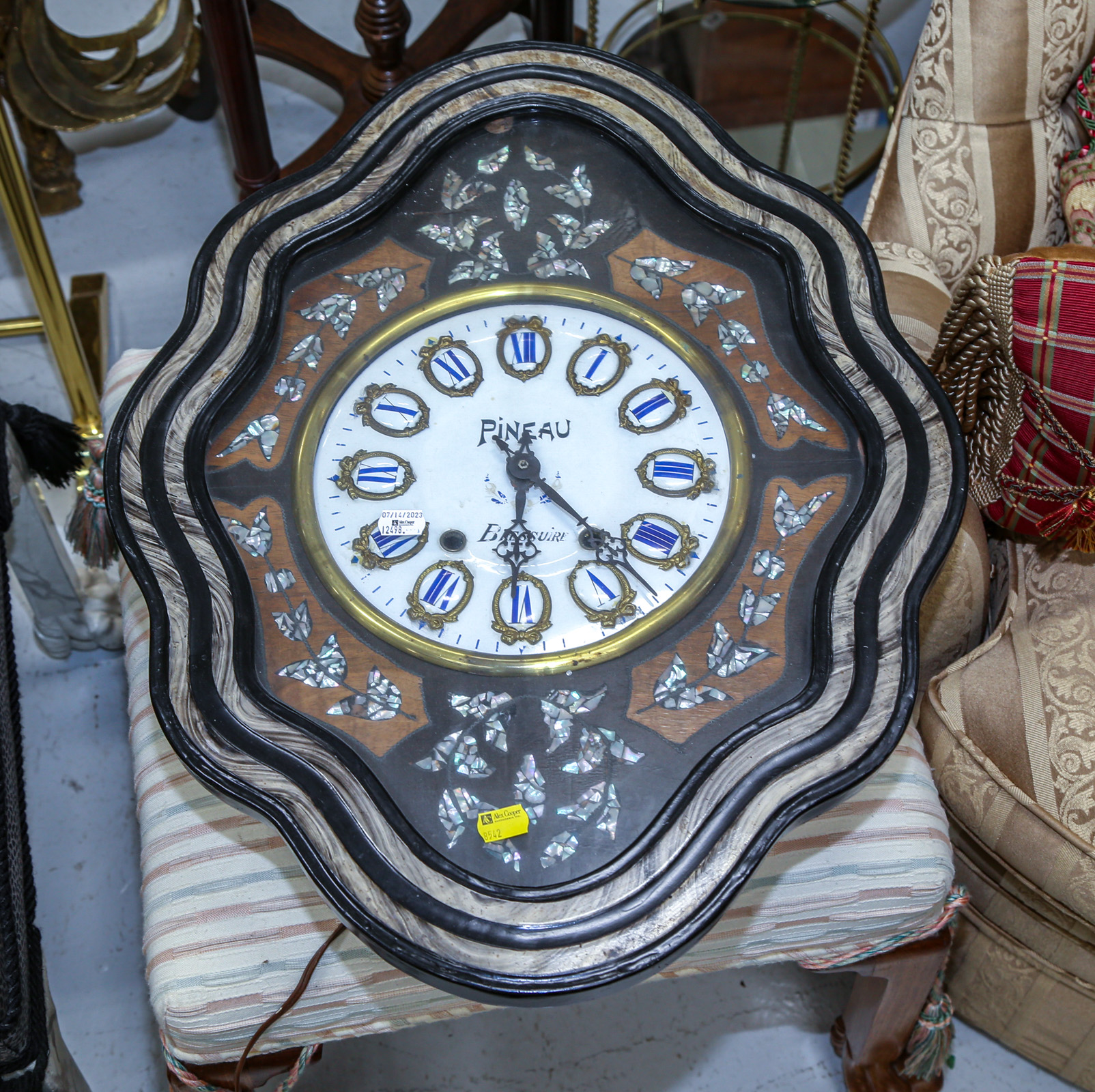 ANTIQUE FRENCH STATION CLOCK The