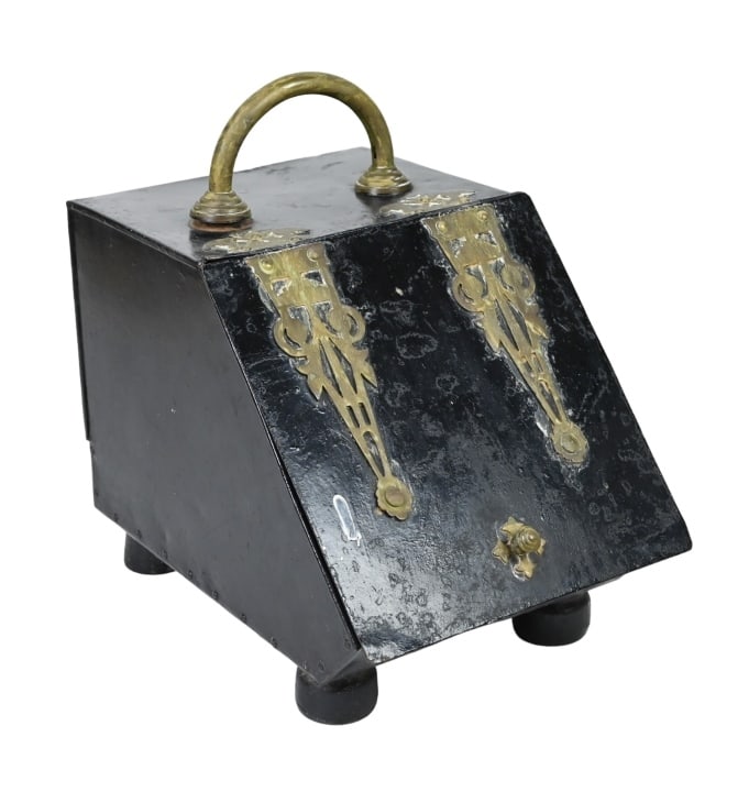 ANTIQUE FRENCH TOLE WARE & BRASS