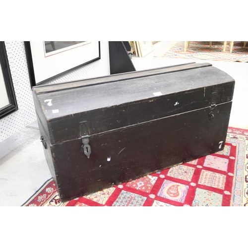 Antique French travel trunk,