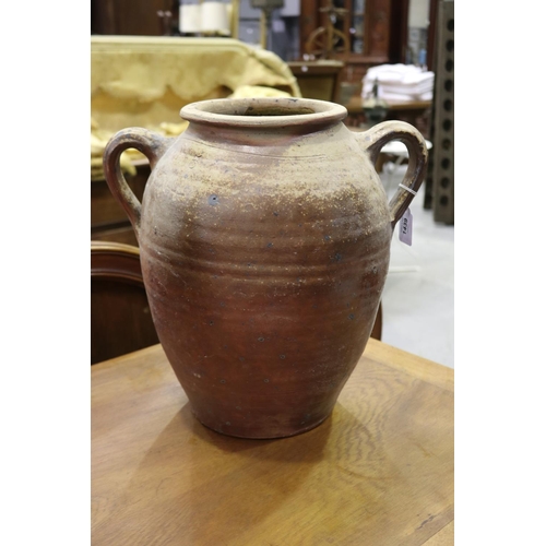 Antique French twin handled pottery