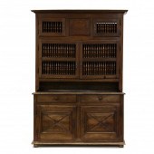 ANTIQUE FRENCH WALNUT STEP BAC