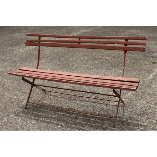 Antique French wooden slat