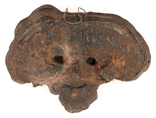 ANTIQUE FUNGAL MASK, RAI TRIBE,