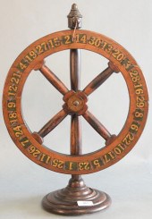 ANTIQUE GAMING WHEEL WITH COLL