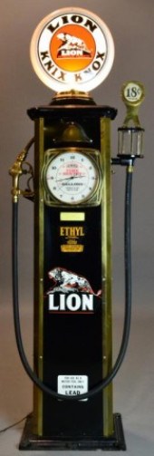 Antique Gas Pump - Lion Knix K