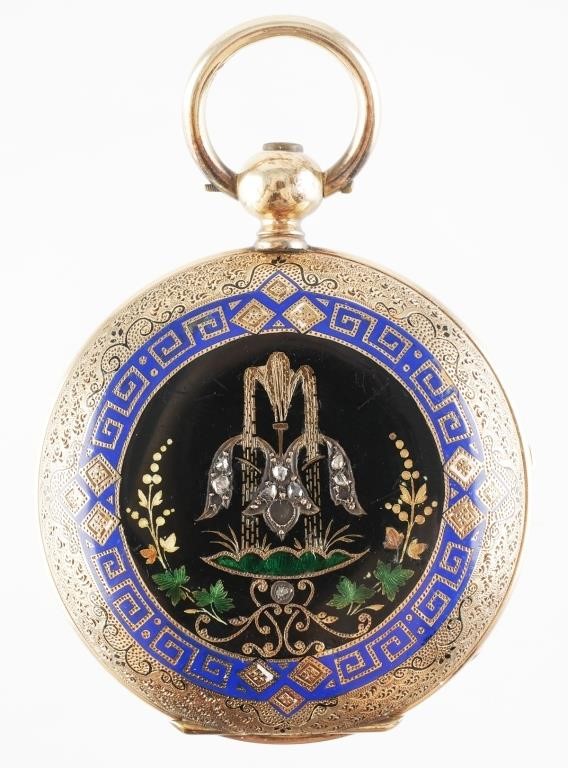 ANTIQUE GENEVA 10K GOLD POCKET