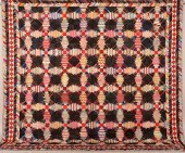 ANTIQUE GEOMETRIC PATCHWORK QU