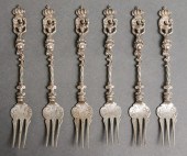 ANTIQUE GEORGIAN HERALDIC FORK