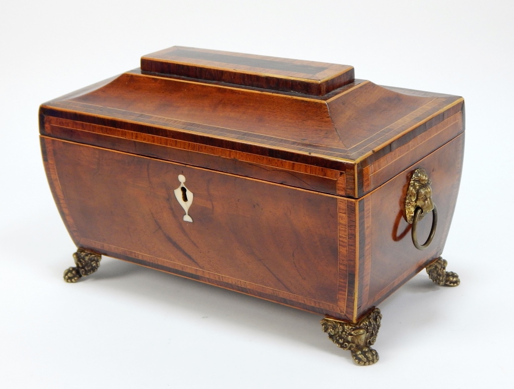 ANTIQUE GEORGIAN MAHOGANY INLAID
