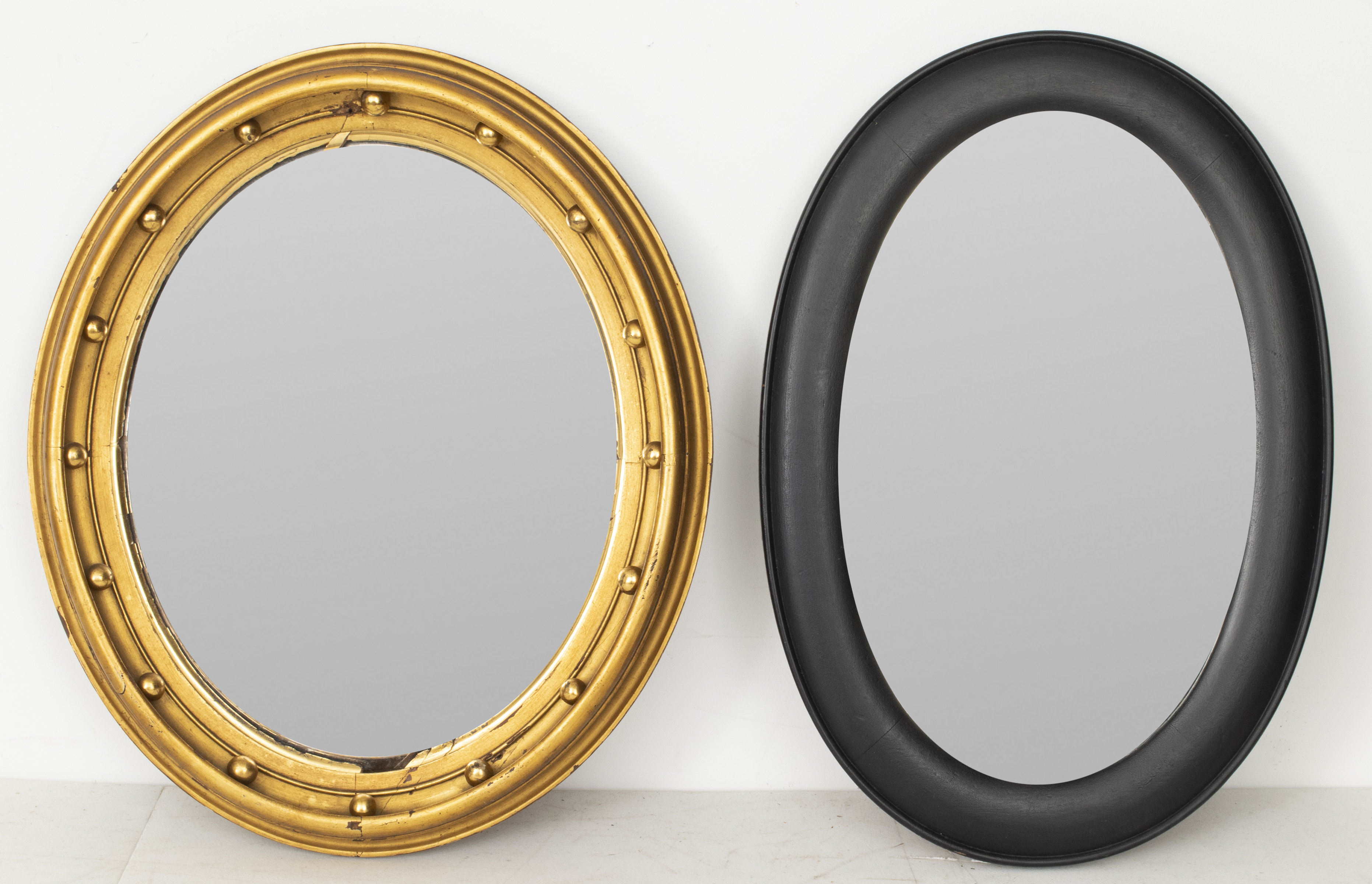 ANTIQUE GEORGIAN MIRROR & BLACK