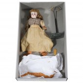 ANTIQUE GERMAN BISQUE TURNED H