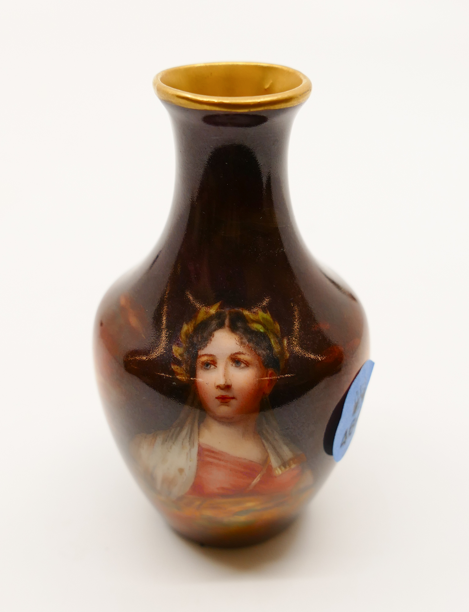 Antique German Handpainted Portrait