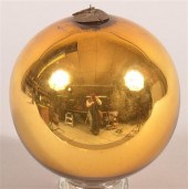 ANTIQUE GERMAN KUGEL, GOLD BLO
