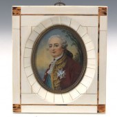 ANTIQUE GERMAN MINIATURE PORTR