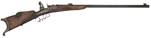 Antique German Schuetzen Rifle 11mm