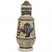 ANTIQUE GERMAN STONEWARE BEER