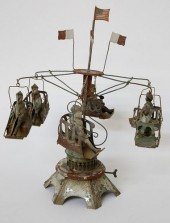 ANTIQUE GERMAN TIN WIND-UP CAR